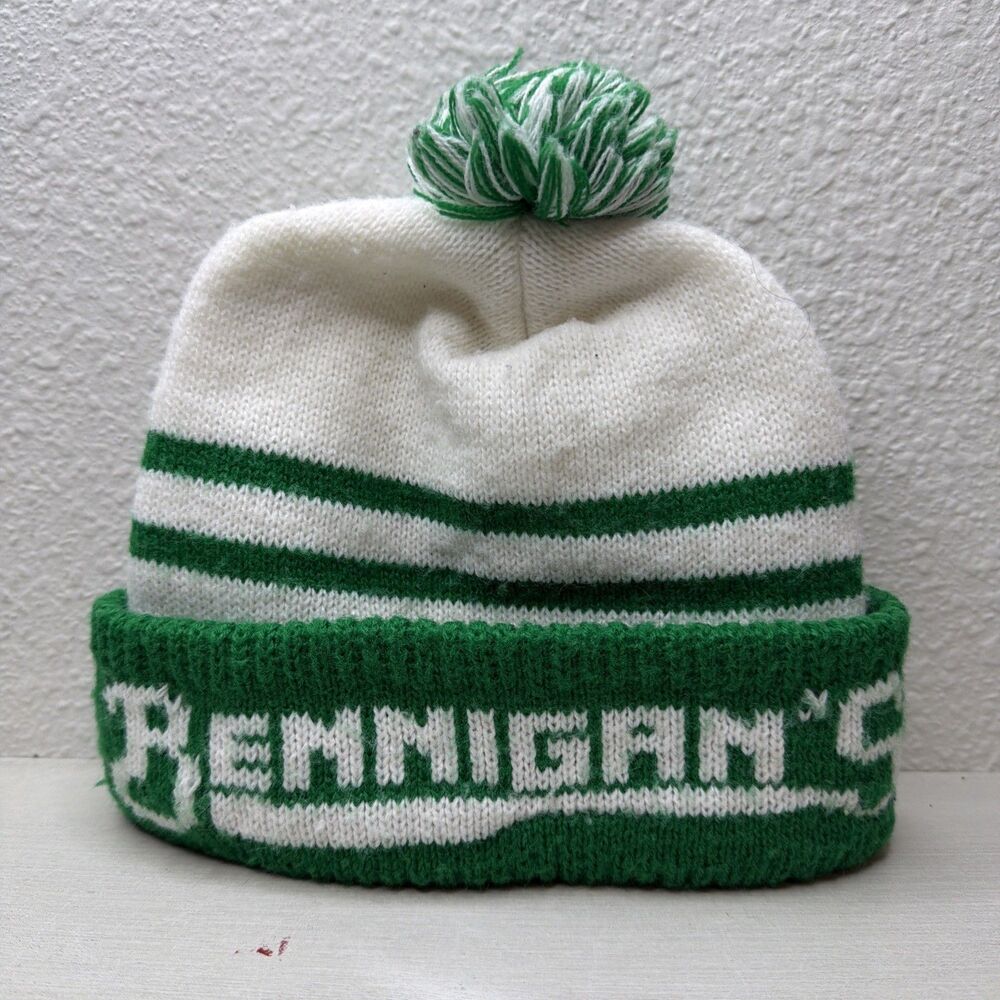RARE Bennigan’s Restaurant Green/White Beanie